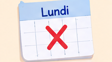 Je suis absent(e) lundi.
