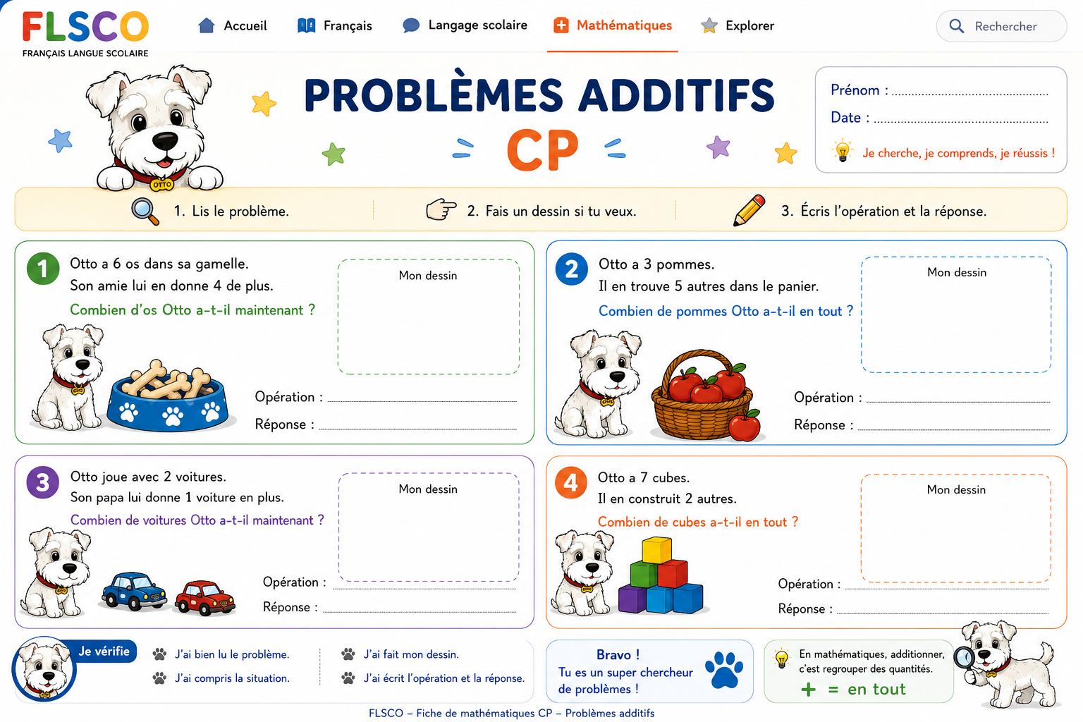 Problèmes additifs — CP