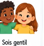 Sois gentil avec les autres.