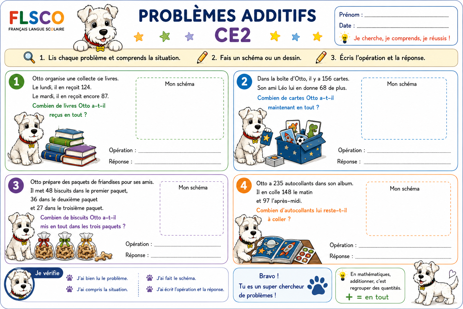 Problèmes additifs — CE2