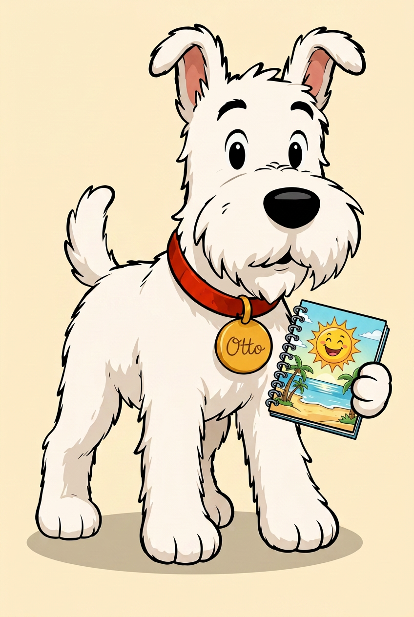 Otto — la mascotte du cahier