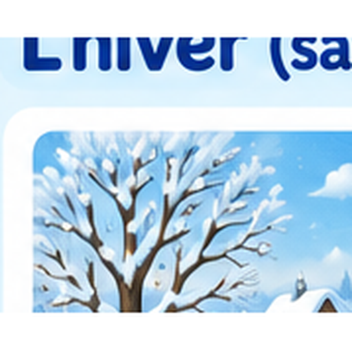 C'est un hiver.