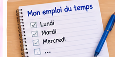 Je m'organise dans le temps.
