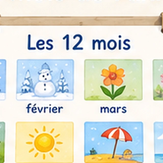 les mois de l'année