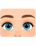 Ce sont des yeux bleus.