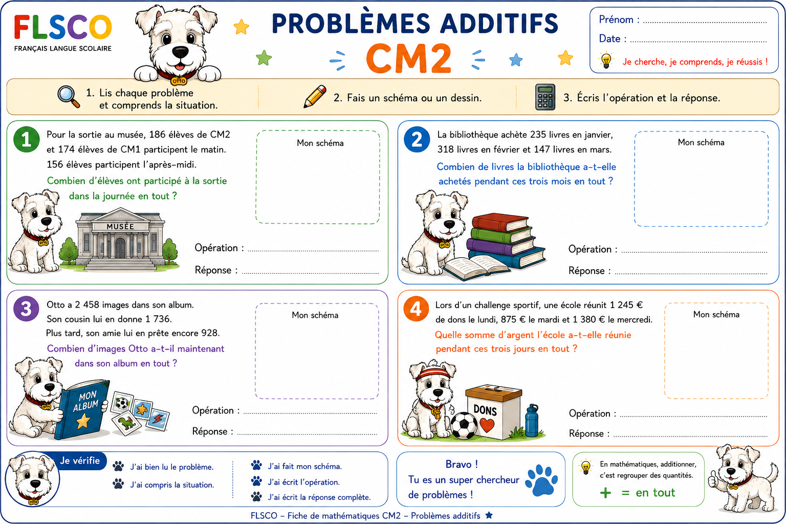 Problèmes additifs — CM2