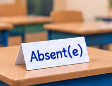 Il/Elle est absent(e).