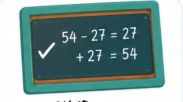 Vérifie avec l'opération inverse