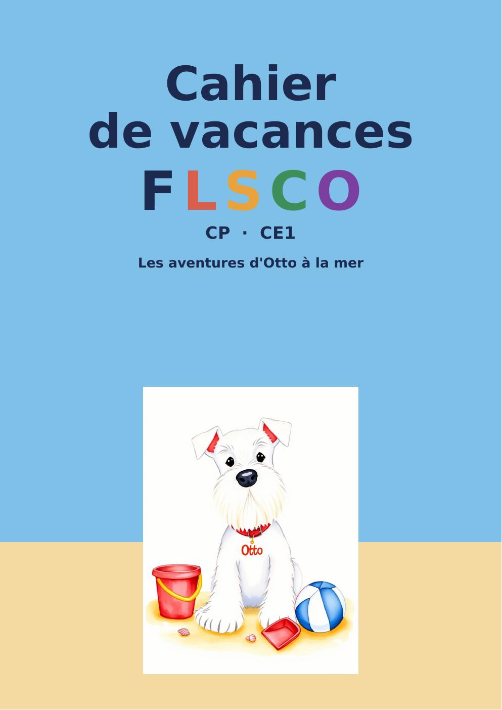 Couverture — Cahier d'été Otto — CP → CE1