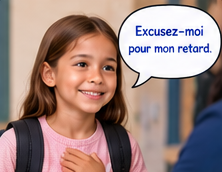 Excusez-moi pour mon retard.